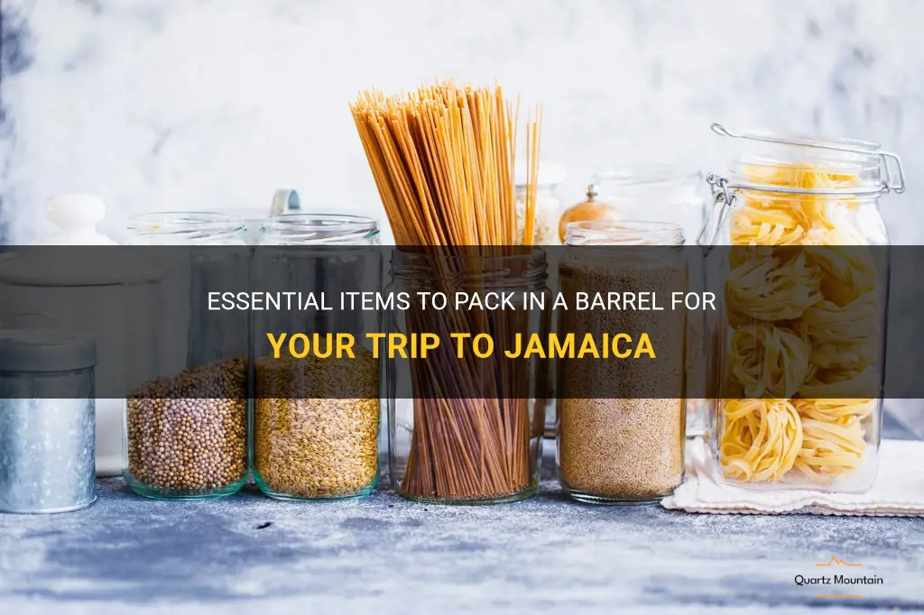 what to pack in a barrel to jamaica