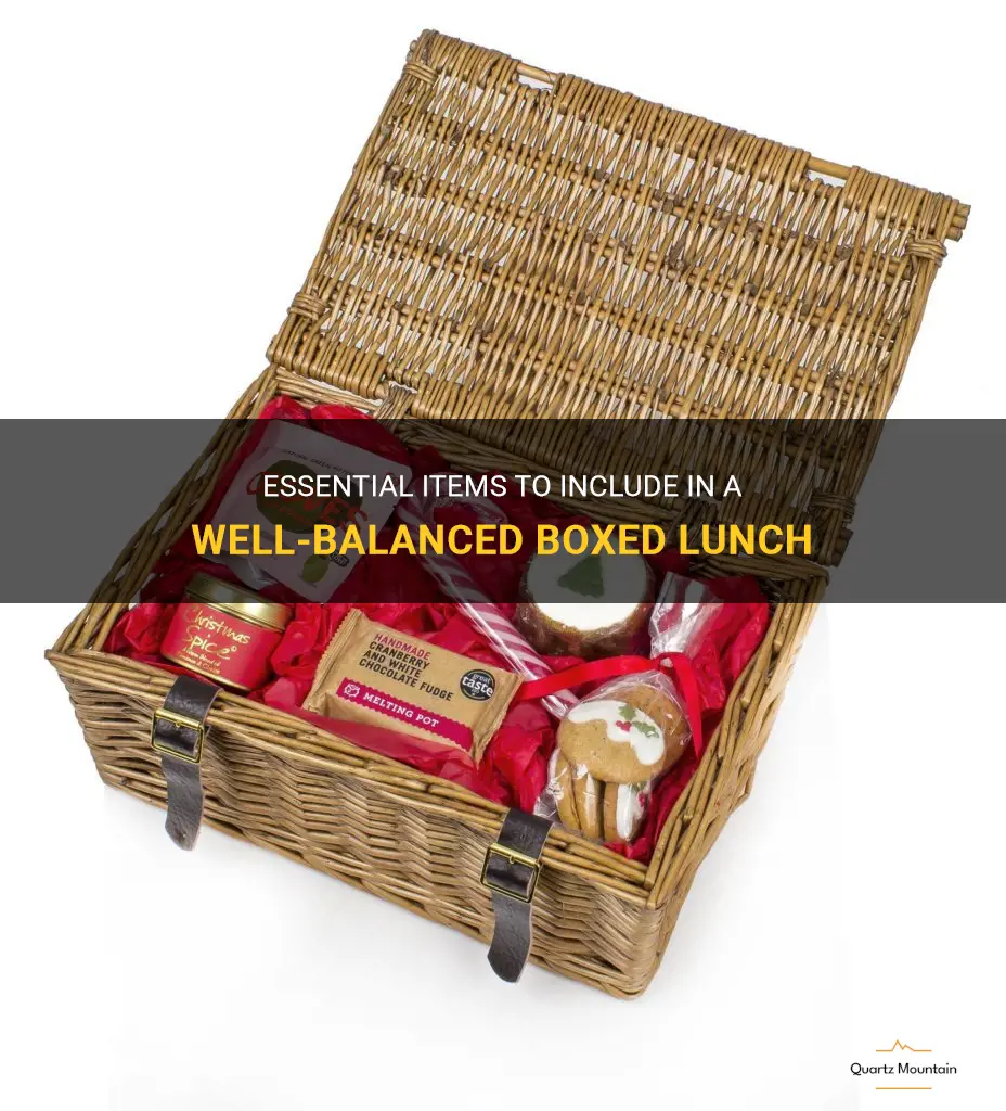 what to pack in a boxed lunch
