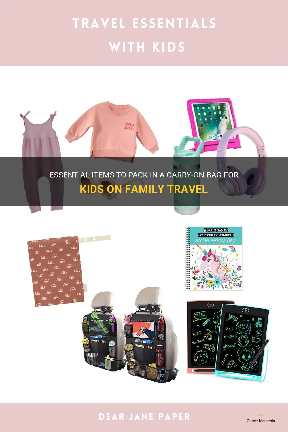 what to pack in a carry on bag kids