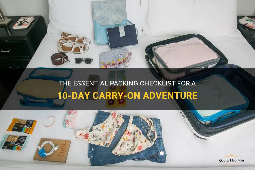 what to pack in a carry on for 10 days