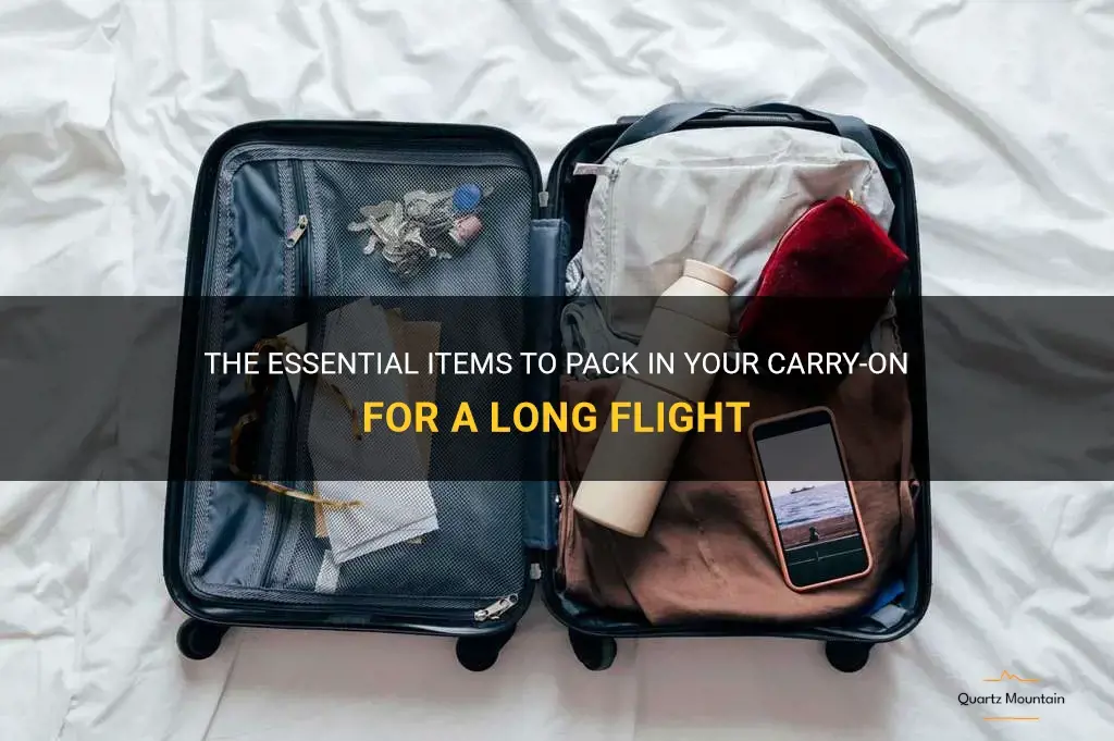 what to pack in a carry-on for a long flight