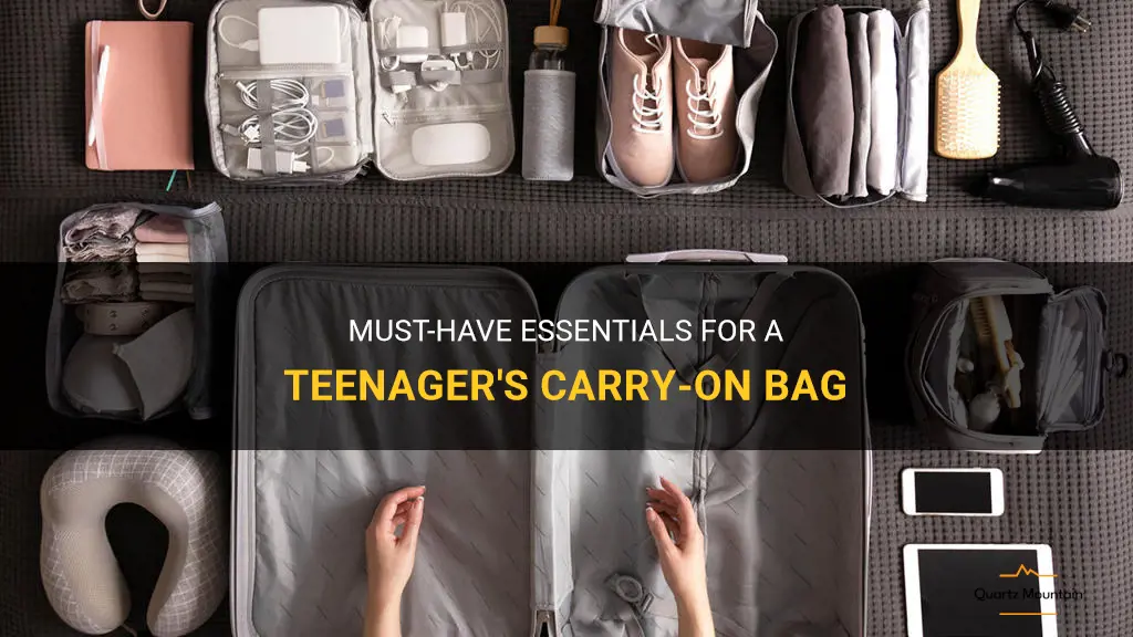 what to pack in a carry on for a teenager