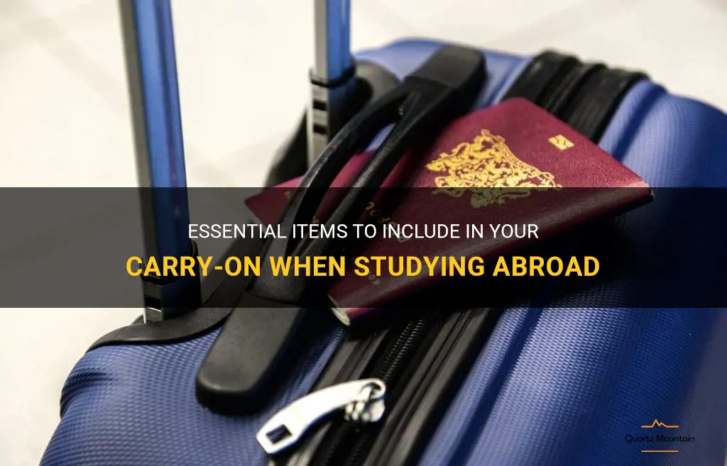 what to pack in a carry on study abroad