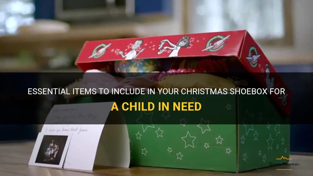 what to pack in a christmas shoebox