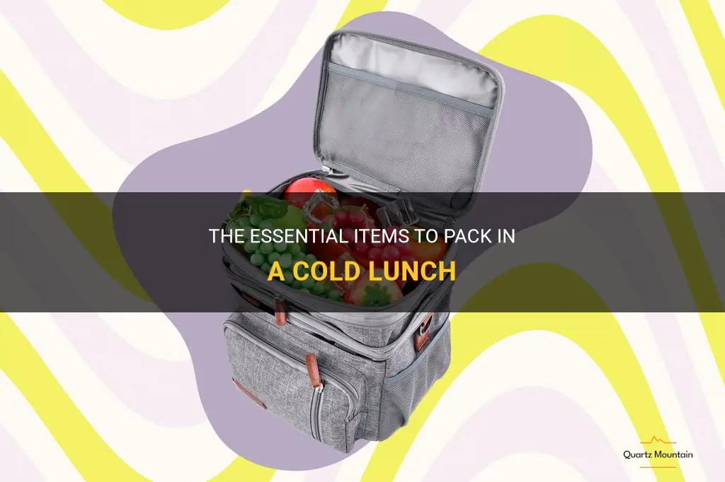what to pack in a cold lunch