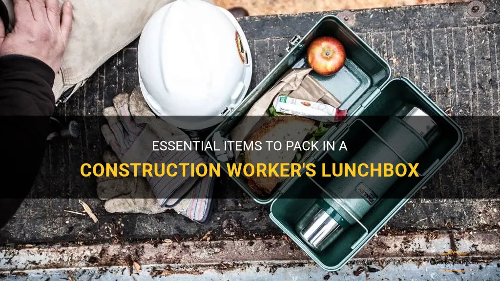 what to pack in a construction workers lunch