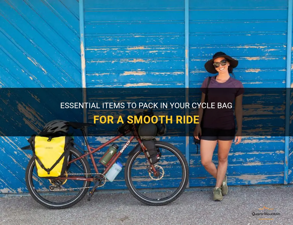 what to pack in a cycle bag