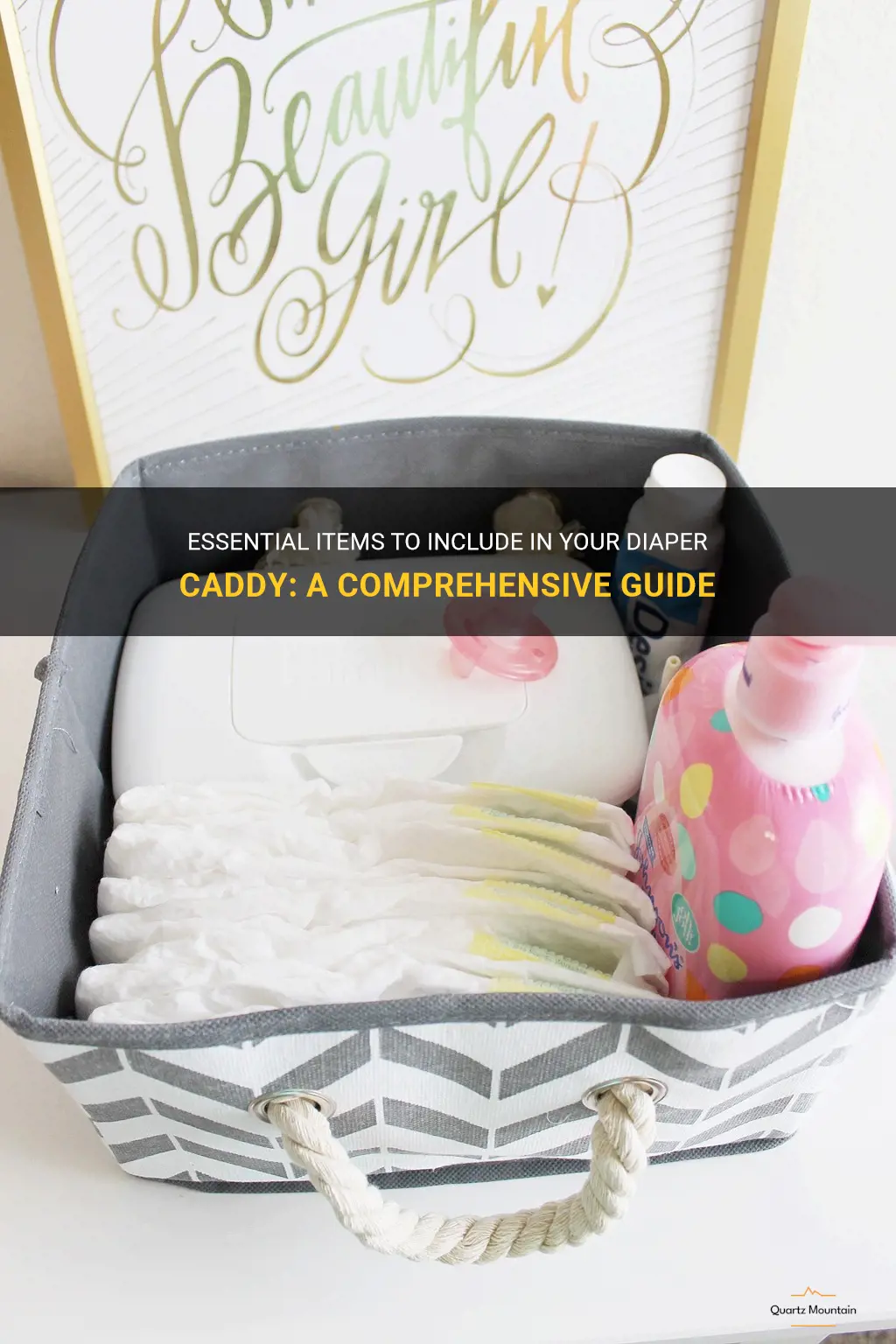 what to pack in a diaper caddy