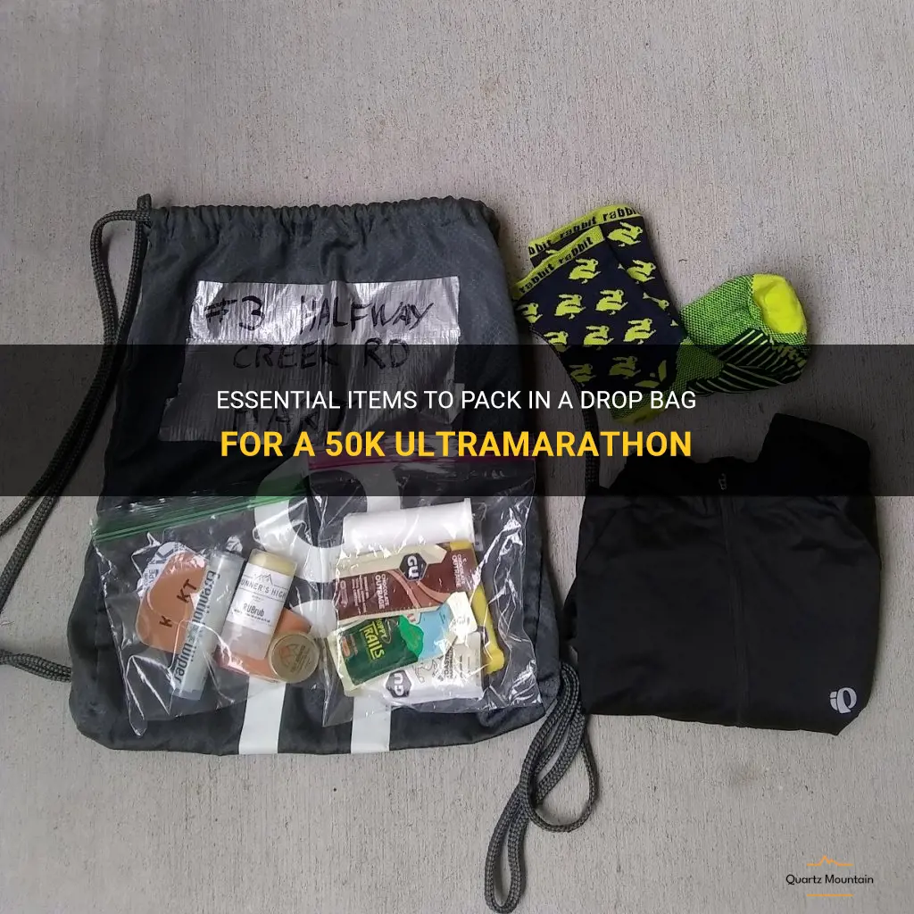 what to pack in a drop bag for a 50k