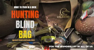 Essential Items to Pack in Your Duck Hunting Blind Bag