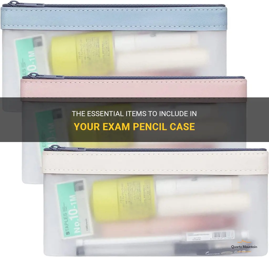 what to pack in a exam pencil case