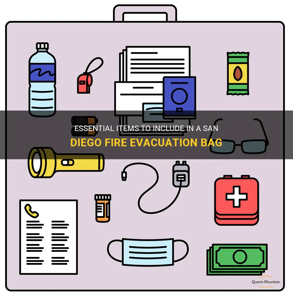 what to pack in a fire evacuation bag san diego