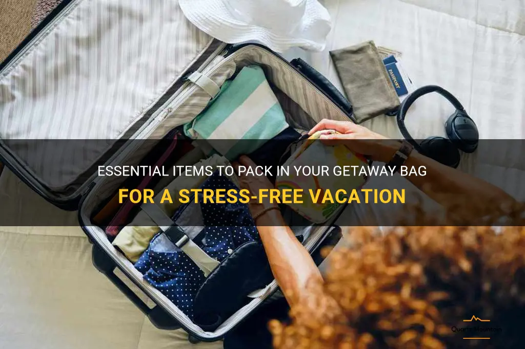 what to pack in a get away bag