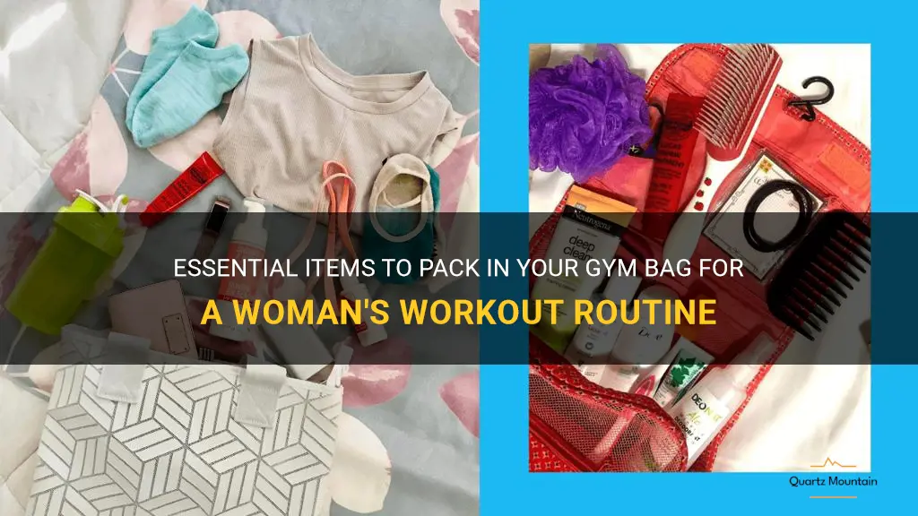 what to pack in a gym bag for a woman
