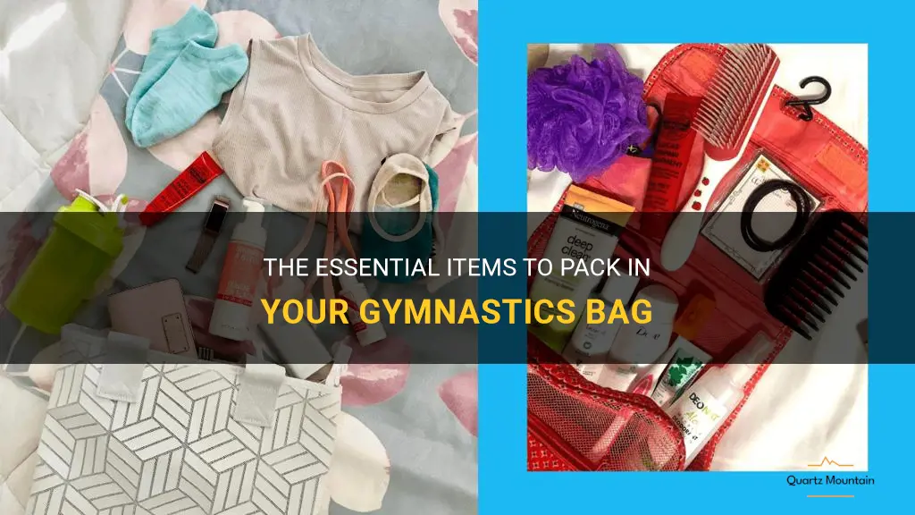 what to pack in a gymnastics bag