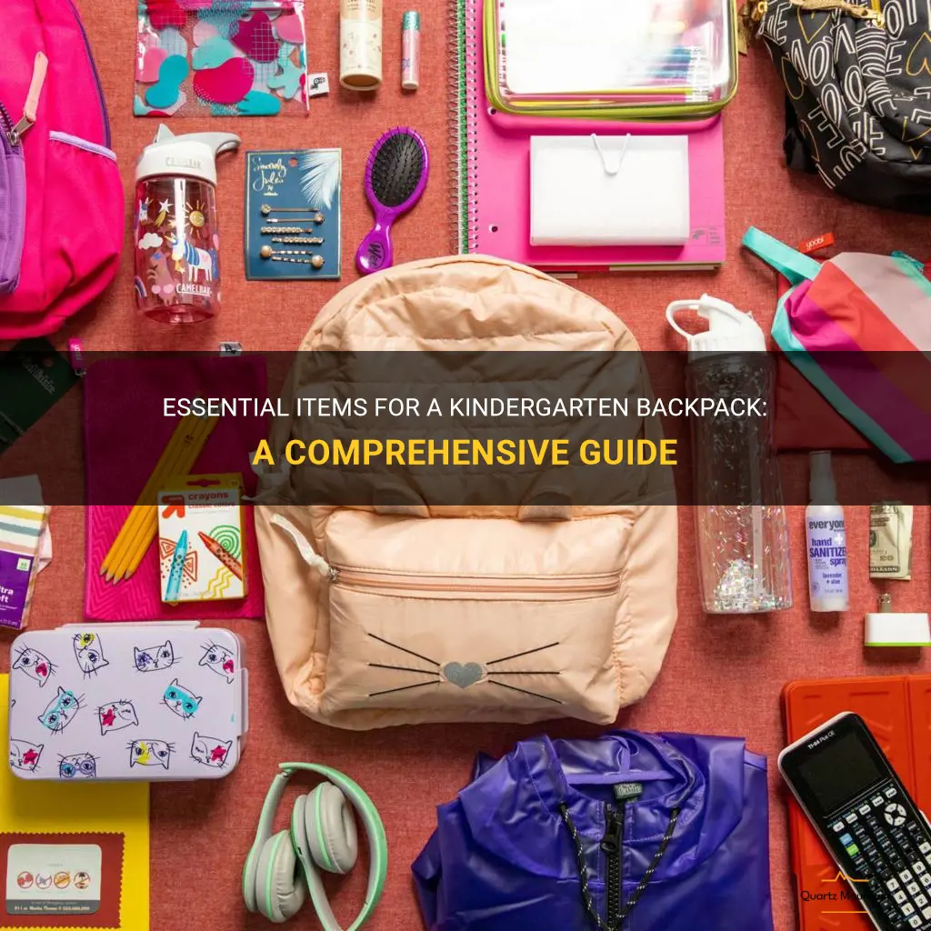 what to pack in a kindergarten backpack