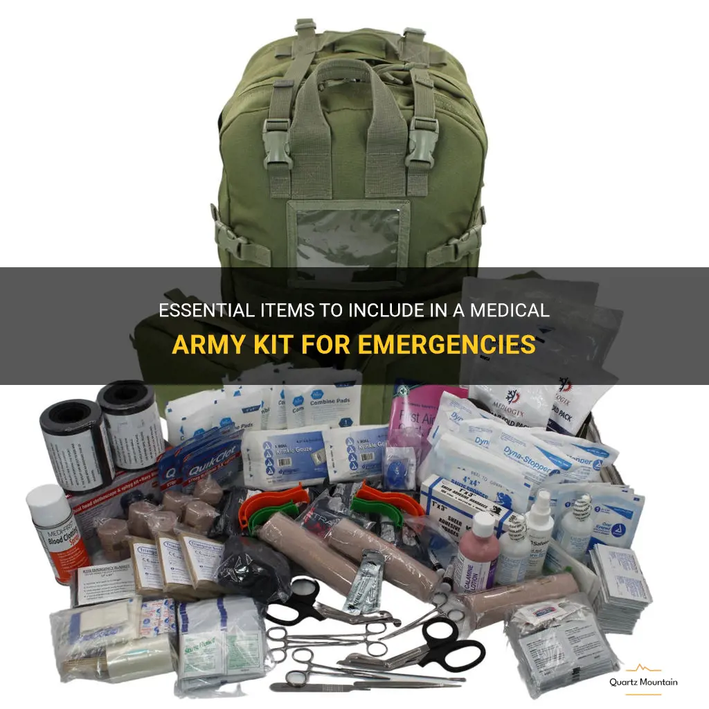 what to pack in a medical army kit