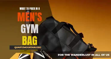 Essential Items to Pack in a Men's Gym Bag for a Great Workout