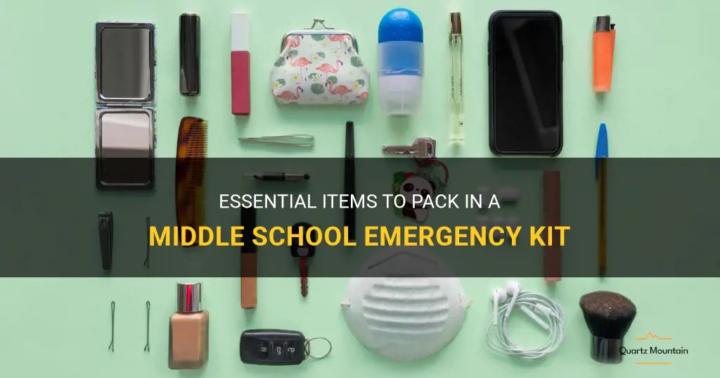 what to pack in a middle school emergency kit