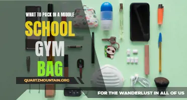 Essential Items for Packing a Middle School Gym Bag: A Comprehensive Guide