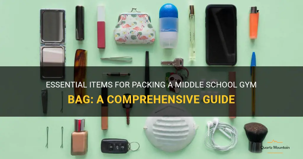 what to pack in a middle school gym bag
