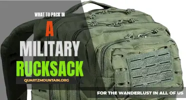 Essential Items to Pack in a Military Rucksack for Survival and Preparedness