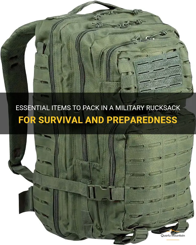 what to pack in a military rucksack