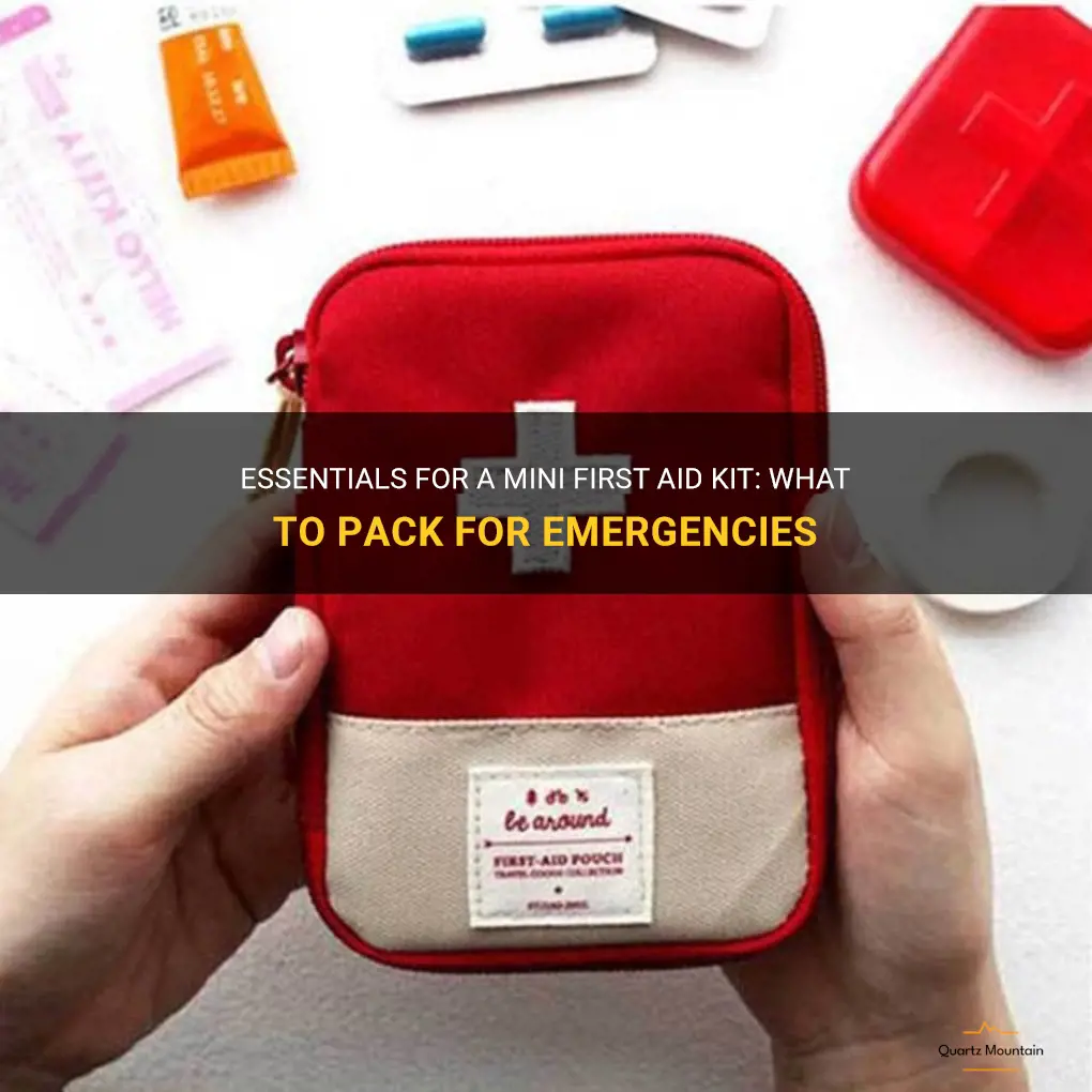 what to pack in a mini first aid kit