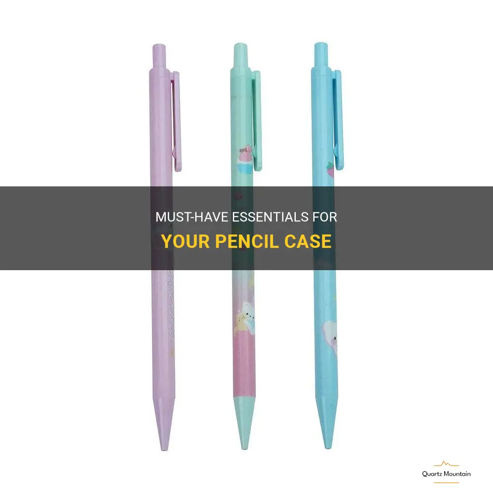 what to pack in a pencil case