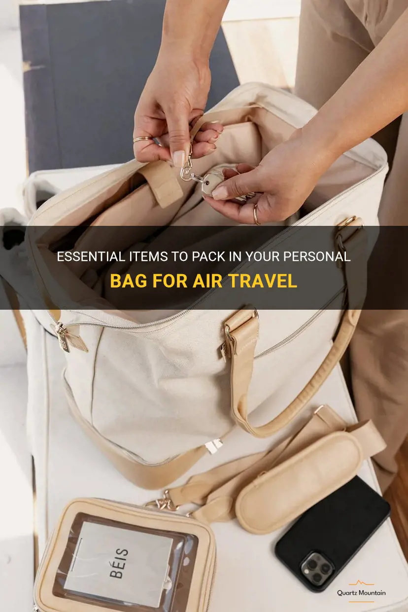 what to pack in a personal bag item when flying