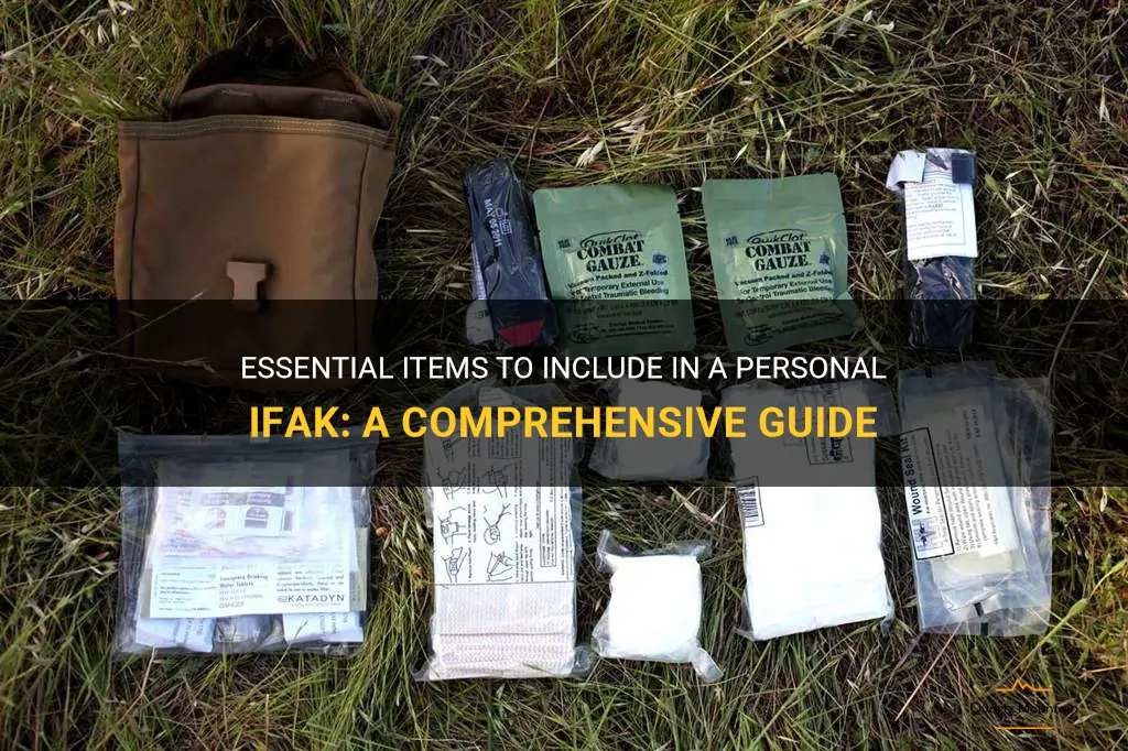 what to pack in a personal ifak
