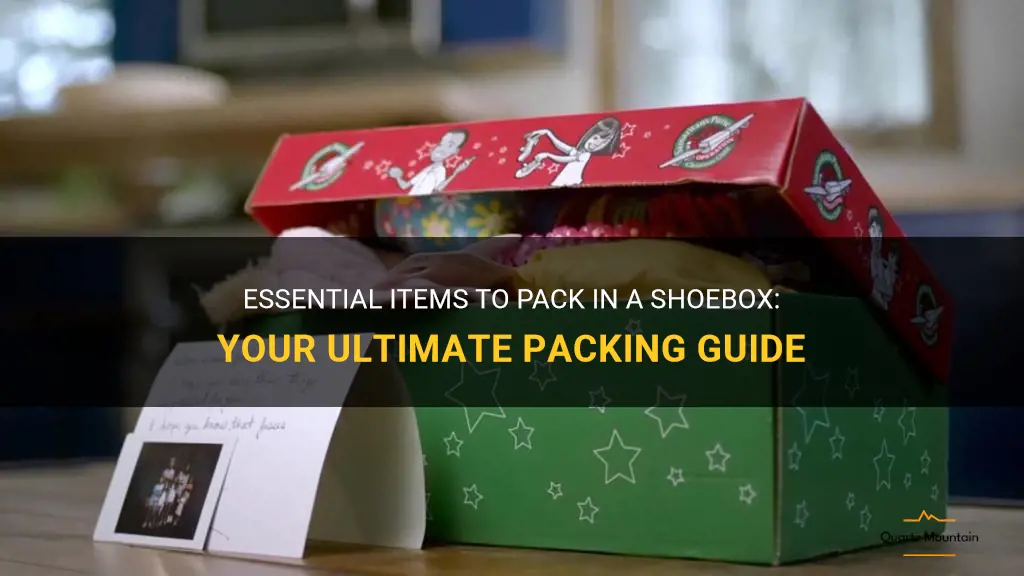 what to pack in a shoebox