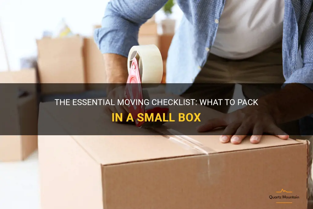 what to pack in a small box for moving