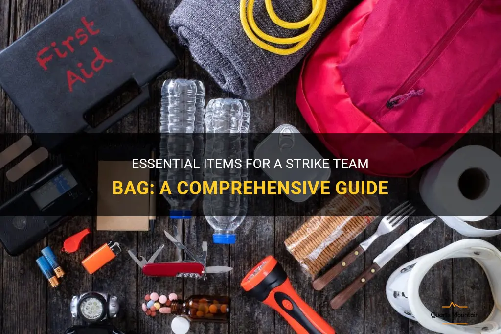 what to pack in a strike team bag