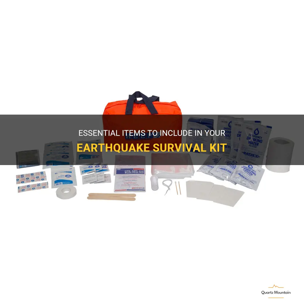 what to pack in a survival kit for an earthquake