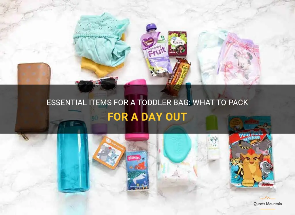 what to pack in a toddler bag
