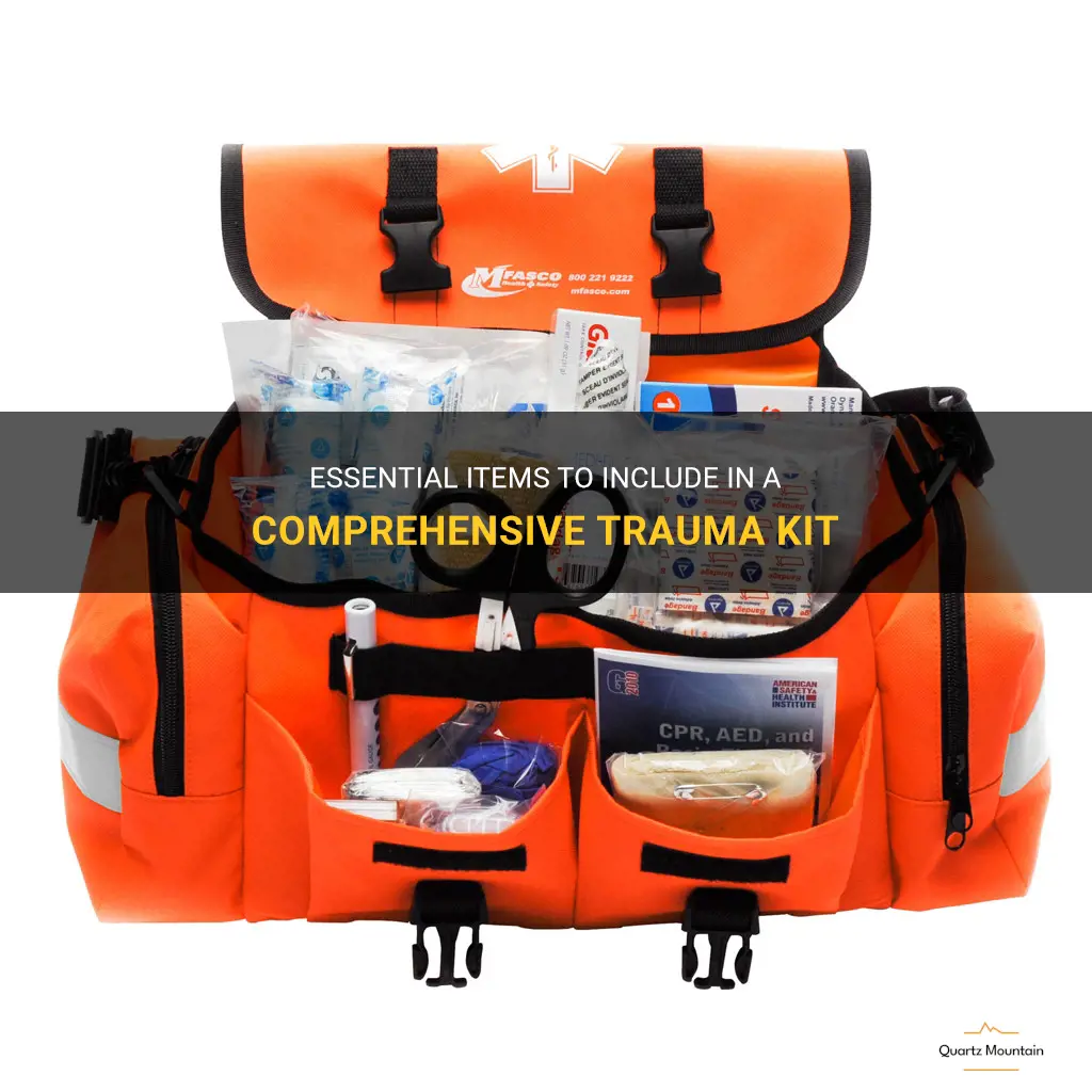 what to pack in a trauma kit