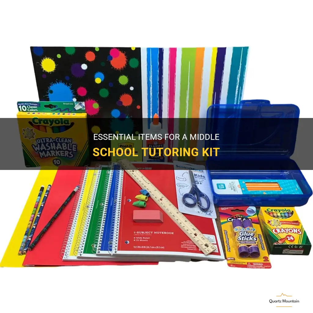 what to pack in a tutoring kit for middle schoolers