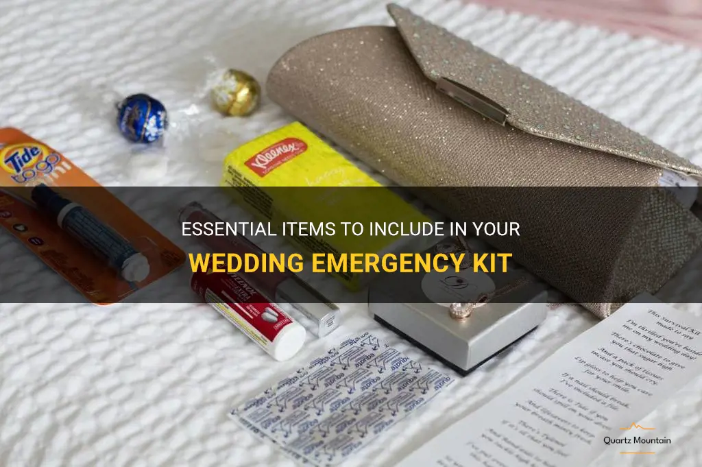 what to pack in a wedding emergency kit