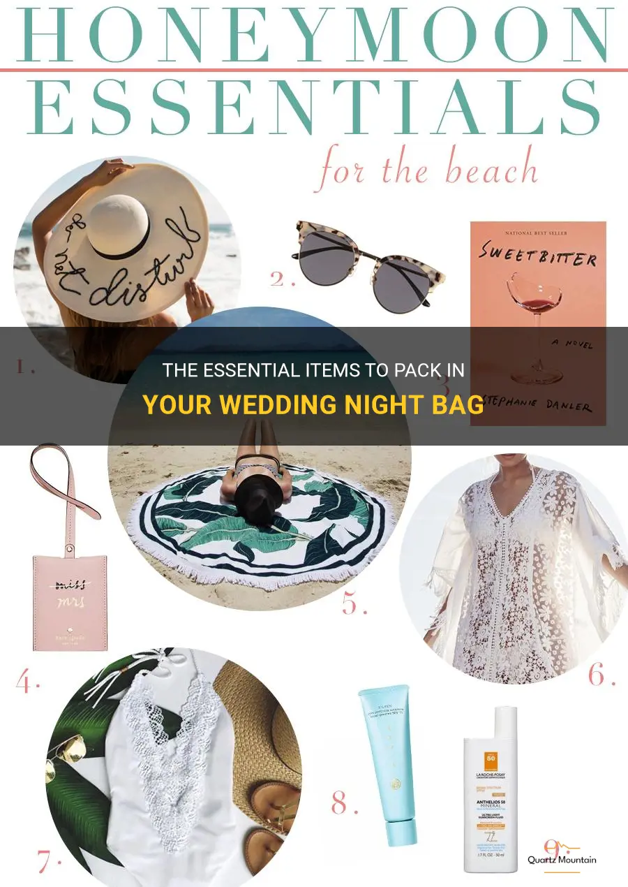 what to pack in a wedding night bag
