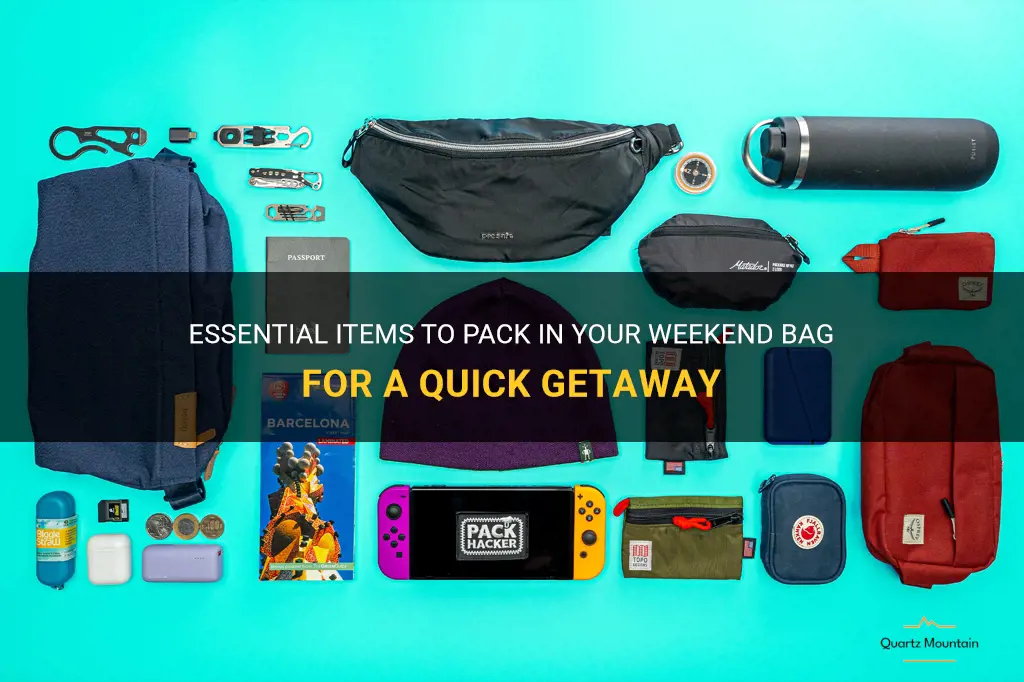 what to pack in a weekend bag
