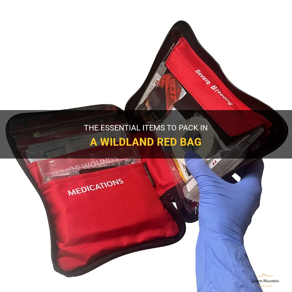 what to pack in a wildland red bag