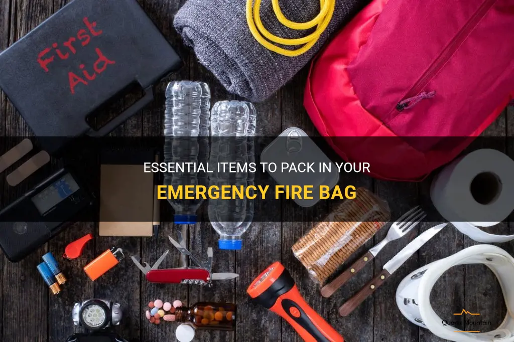 what to pack in an emergency fire bag