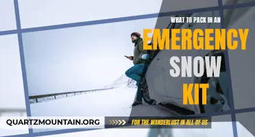 Essentials for an Emergency Snow Kit: What to Pack for Winter Survival