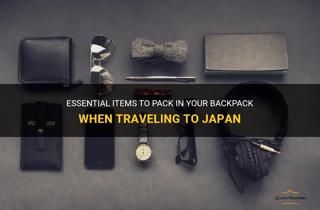 what to pack in backpack traveling to japan