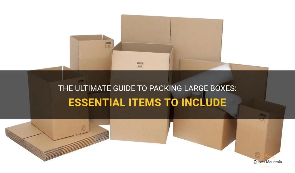 what to pack in big boxes