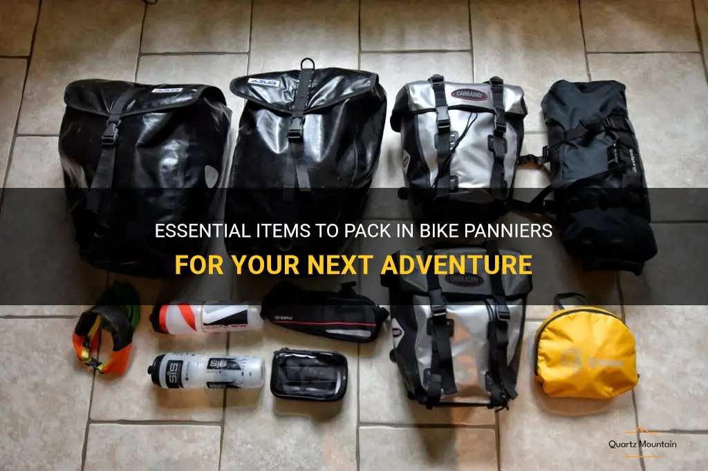 what to pack in bike panniers