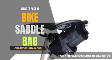 Essential Items to Pack in Your Bike Saddle Bag for a Smooth Ride