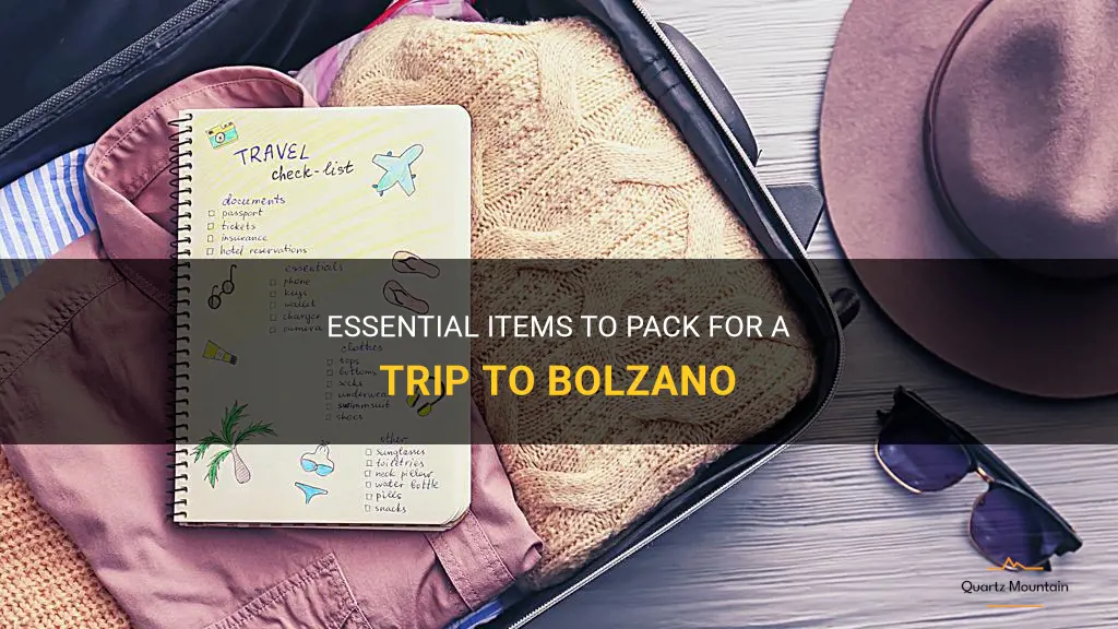what to pack in bolzano