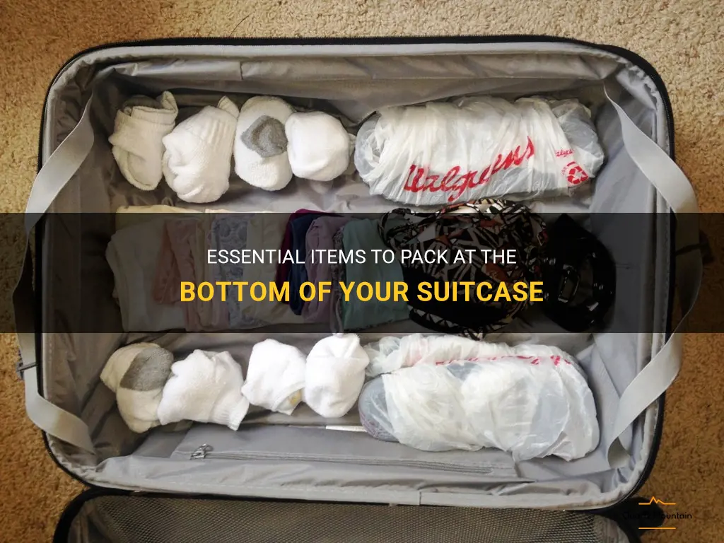 what to pack in bottom of suitcase
